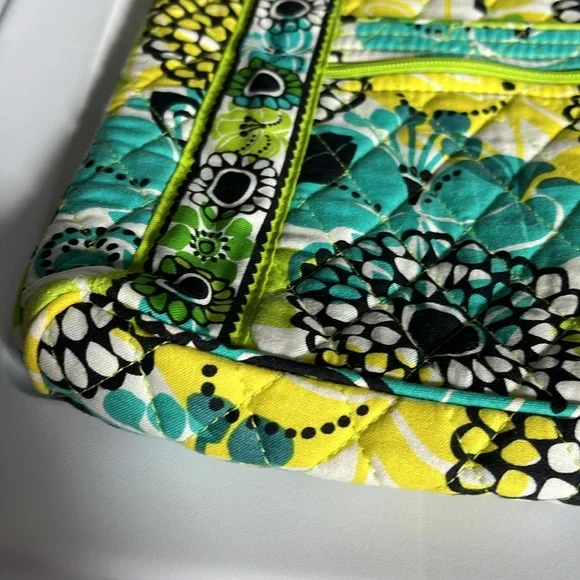Vera Bradley Retired Lime Up Hipster Cross Body Purse & coin Purse Green Yellow - Picture 2 of 10